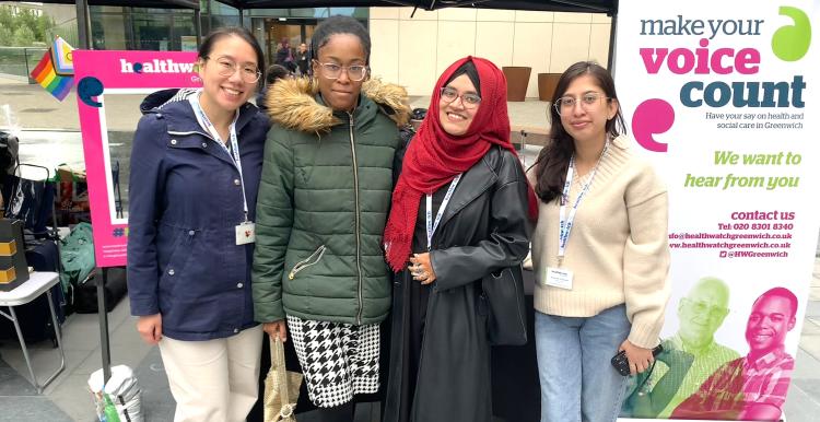 HPV young person's researchers at Signet Market