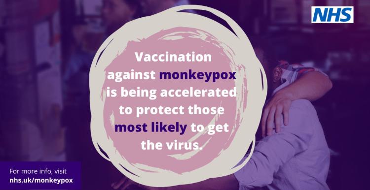 vaccination against Monkeypox is being accelerated to protect those most likely to get the virus