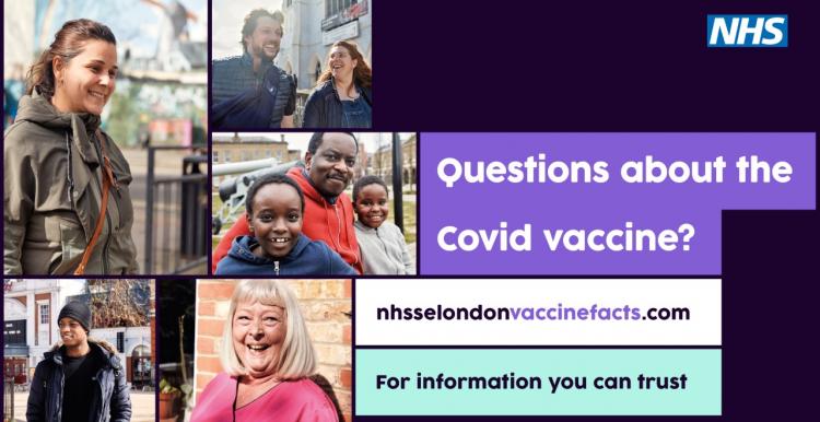 A photo collage of south east London locals that have had the COVID-19 vaccine