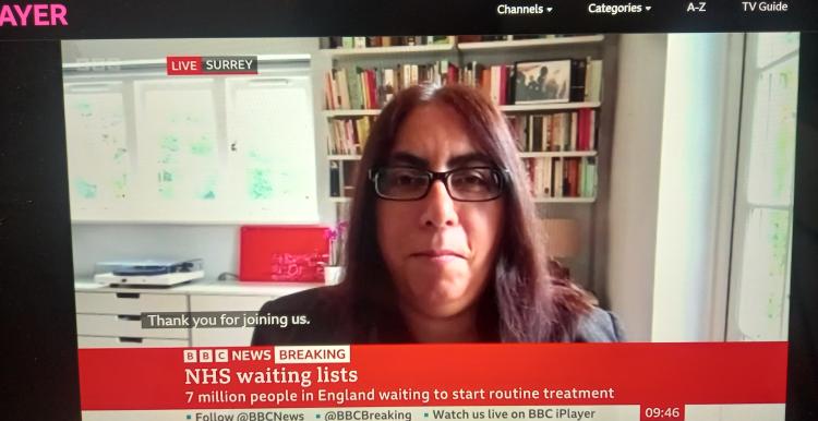 Louise Ansari on BBC news