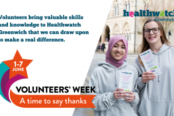 Healthwatch Greenwich Volunteers Week 2021