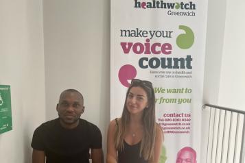 Healthwatch Volunteers at Clover Health Centre