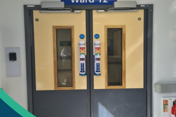 Ward 12 entrance at Queen Elizabeth Hospital