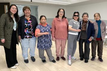 Healthwatch Greenwich representative and members of the Vietnamese Women's Groups