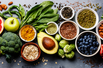 picture of fruit and veg in bowls