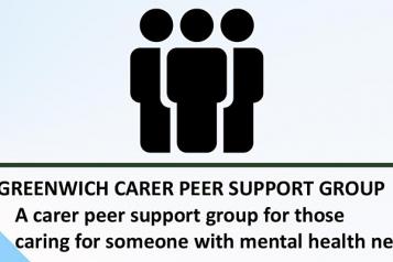 an image of the carer's peer support group flyer