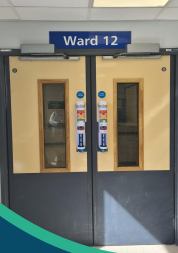 Ward 12 entrance at Queen Elizabeth Hospital
